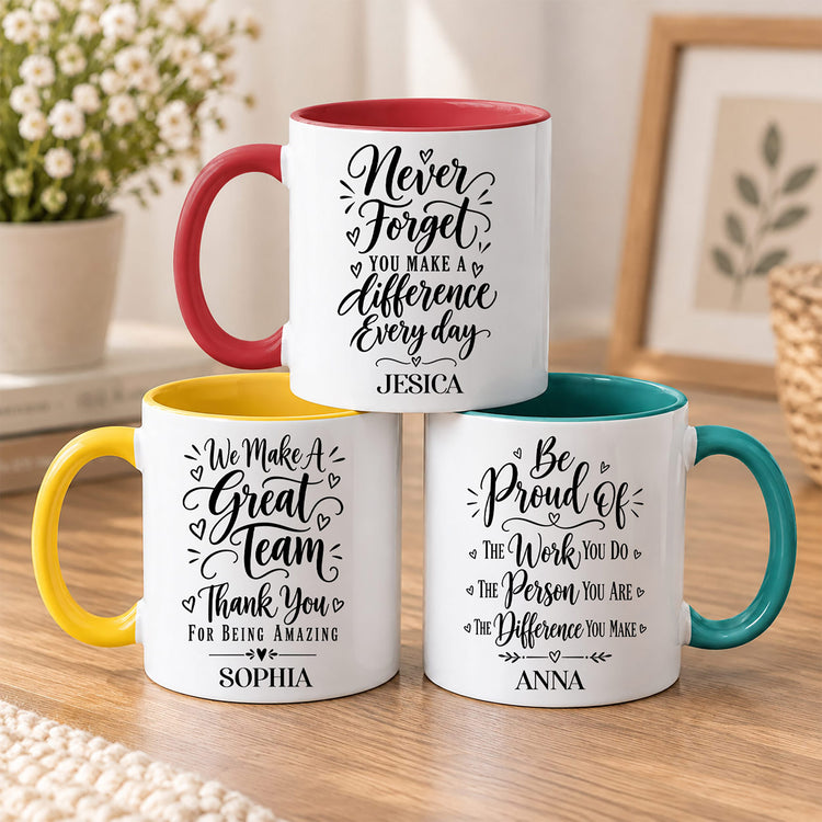 Thank You Coworkers Employee Appreciation Gift Bulk - Personalized Mug 1