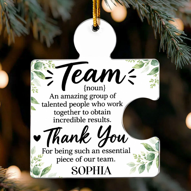 Thank You Coworkers Employee Appreciation Gift Bulk - Personalized Ornament 1