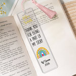 Thank You For Being A Part Of My Story Teacher Appreciation Gift - Custom Bookmark 2