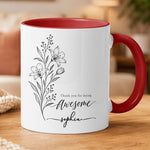 Thank You For Being Awesome Coworkers Employee Appreciation Gift Bulk - Personalized Mug 1