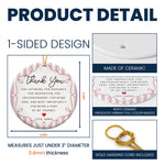 Thank You Gifts Christmas Ornament Striped Patterns - Personalized Ornament 6