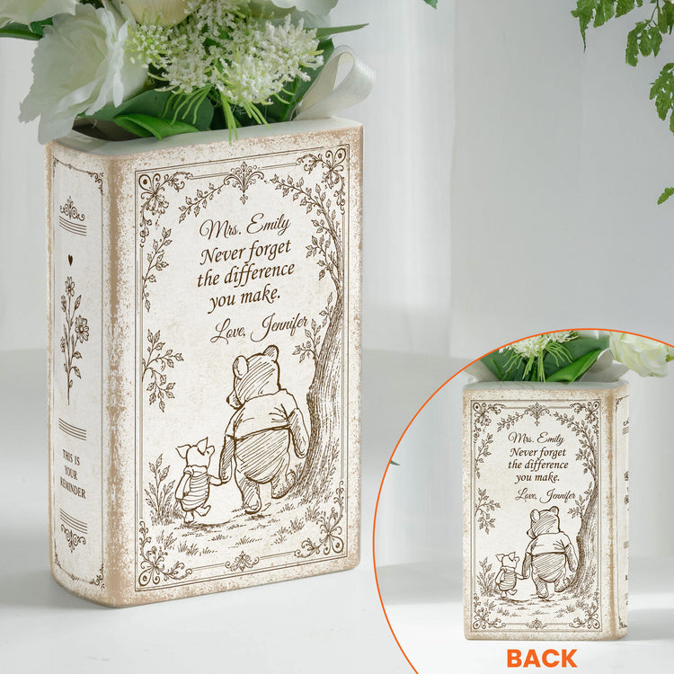Thank You Gifts For Coworkers, Company, Boss, Mentor, Teacher, Employees - Personalized Vase 2