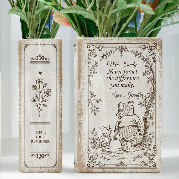 Thank You Gifts For Coworkers, Company, Boss, Mentor, Teacher, Employees - Personalized Vase 3