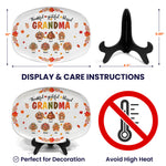 Thankful, Grateful, Blessed Grandma - Thanksgiving Gift For Grandma, Nana, Gigi - Personalized Platter 5