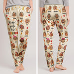 Thankful, Grateful, Blessed Grandma- Thanksgiving Gift For Grandma, Gigi, Nana - Personalized Lounge Pants 3