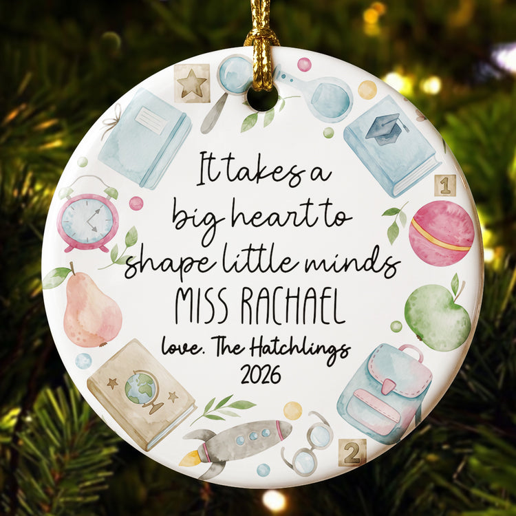 Thanks For Helping Me Appreciation Gift From Pupil, Xmas Gift - Personalized Ornament 1