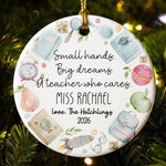 Thanks For Helping Me Appreciation Gift From Pupil, Xmas Gift - Personalized Ornament 2