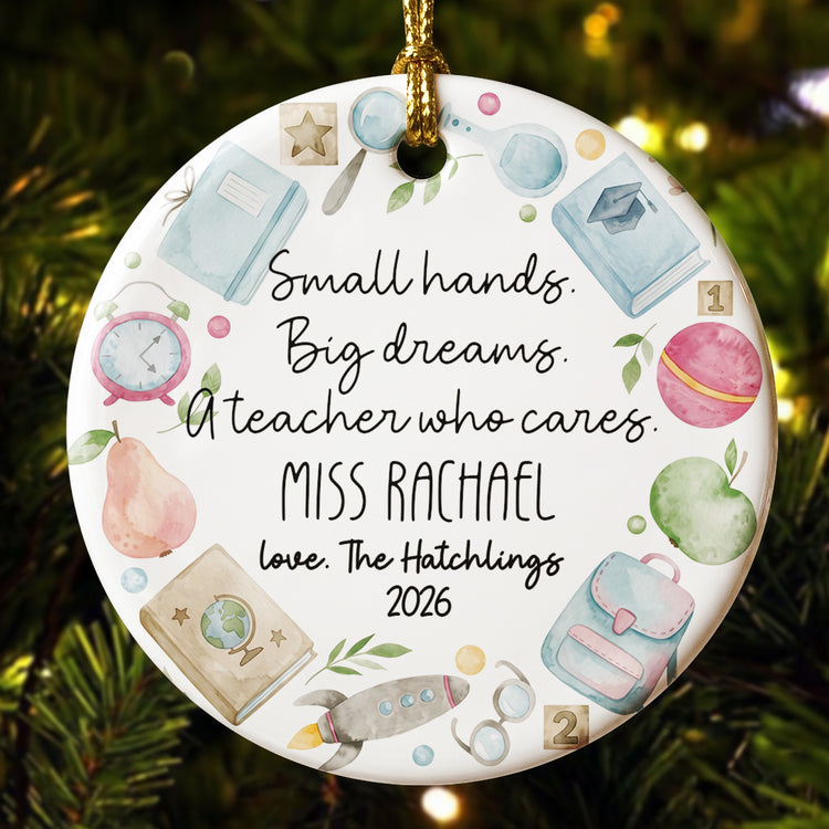 Thanks For Helping Me Appreciation Gift From Pupil, Xmas Gift - Personalized Ornament 2