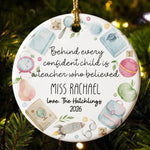 Thanks For Helping Me Appreciation Gift From Pupil, Xmas Gift - Personalized Ornament 3