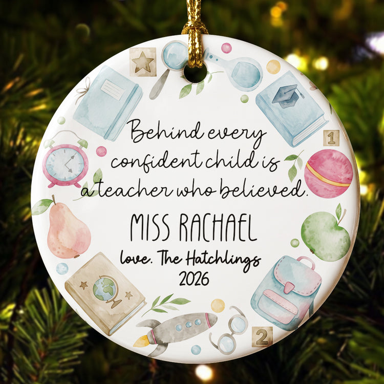 Thanks For Helping Me Appreciation Gift From Pupil, Xmas Gift - Personalized Ornament 3