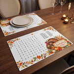 Thanksgiving Word Search, Thanksgiving Word Scramble- Thanksgiving Family Game - Personalized Placemat 5