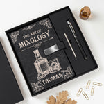 The Art Of Mixology - Wine Lovers, Whiskey Bourbon, Rum, Cocktails, Gifts For Her, Him - Personalized Notebook Set 2