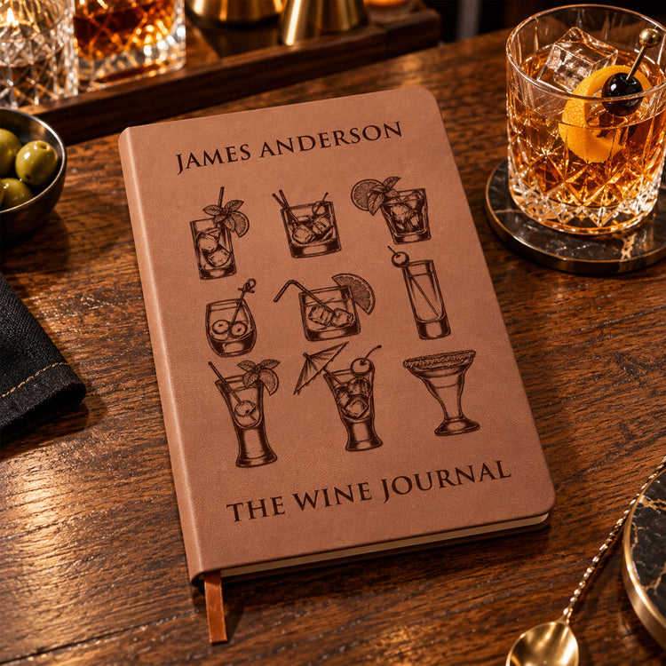 The Bar Book - Custom Name & Family Name - Recipe Book, Cocktail Book - Personalized Journal 2