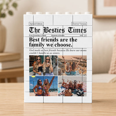 The Bff Times - Friendship Gifts Newspaper - Personalized Building Blocks