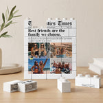 The Bff Times - Friendship Gifts Newspaper - Personalized Building Blocks 2