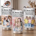 The B*Tches Times Friendship Gifts Custom Photo Watercolor Art - Personalized Tumbler 1