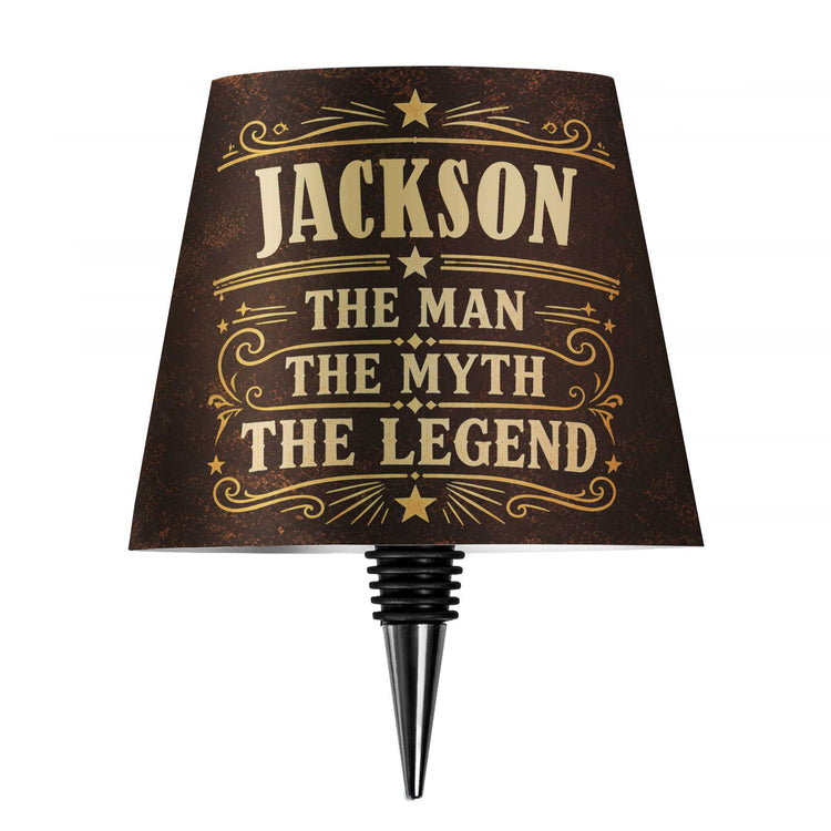 The Man The Myth The Legend - Light Art Bar Decor For Man, Dad, Grandpa, Husband - Personalized Wireless Bottle Lamp 2
