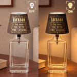 The Man The Myth The Legend - Light Art Bar Decor For Man, Dad, Grandpa, Husband - Personalized Wireless Bottle Lamp 3