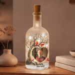 The Moment You Heart Stopped Mine Changed Forever Custom Photo Memorial New Version - Personalized Bottle Lamp 2