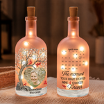 The Moment You Heart Stopped Mine Changed Forever Custom Photo Memorial New Version - Personalized Bottle Lamp 3