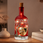The Moment You Heart Stopped Mine Changed Forever Custom Photo Memorial New Version - Personalized Bottle Lamp 4