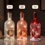 The Moment You Heart Stopped Mine Changed Forever Custom Photo Memorial New Version - Personalized Bottle Lamp 7