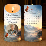 The Moment Your Heart Stopped Custom Memorial Gifts For Family - Personalized LED Candle 2