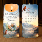 The Moment Your Heart Stopped Custom Memorial Gifts For Family - Personalized LED Candle 3
