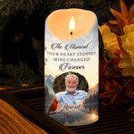 The Moment Your Heart Stopped Custom Memorial Gifts For Family - Personalized LED Candle 4