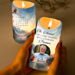 The Moment Your Heart Stopped Custom Memorial Gifts For Family - Personalized LED Candle 5