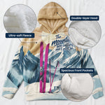 The Mountains Are Calling, And I Must Go Gift For Skiing Lovers, Snowboarding Lover - Personalized Hoodie 7