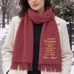 The Only Thing Better Than Being Your Mother Is Watching You Be A Mom - Personalized Embroidered Scarf 1