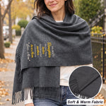 The Only Thing Better Than Being Your Mother Is Watching You Be A Mom - Personalized Embroidered Scarf 3
