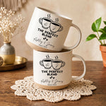 The Perfect Blend - Matching Coffee Pottery Mug For Couples - Personalized Mug 2
