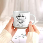 The Perfect Blend - Matching Coffee Pottery Mug For Couples - Personalized Mug 3