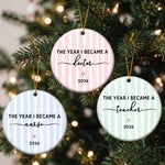 The Year I Became Milestone Keepsake For Graduation - Personalized Ornament 1