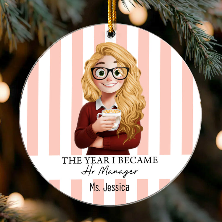 The Year I Became - Personalized Ornament 2