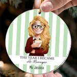 The Year I Became - Personalized Ornament 3