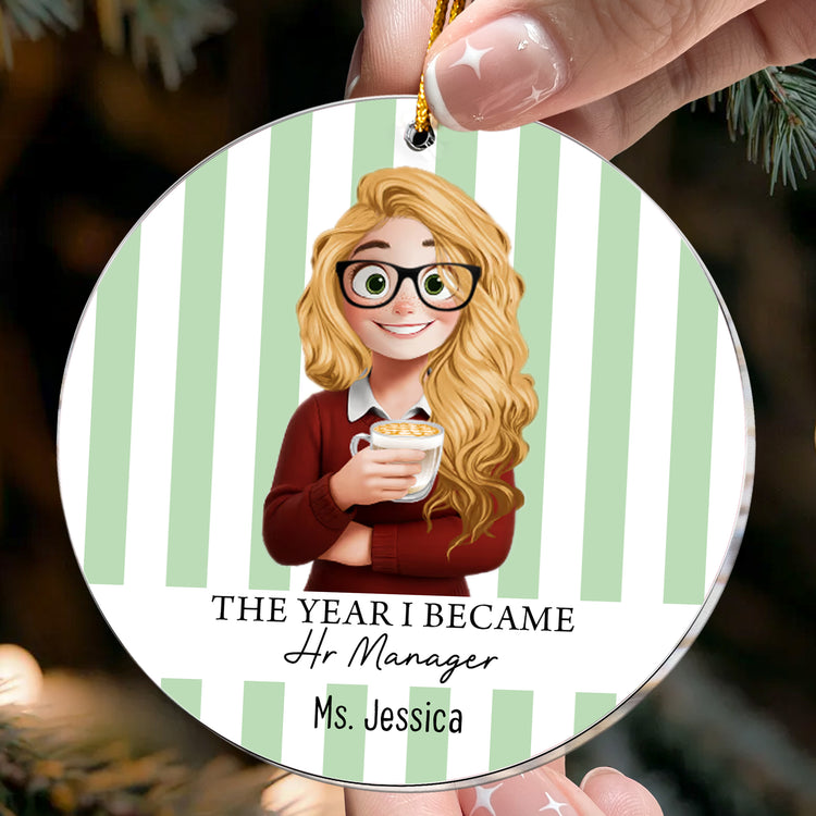 The Year I Became - Personalized Ornament 3