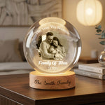 The Year We Became Family Of Three - Personalized Night Light 2