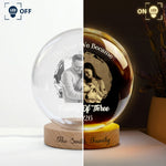 The Year We Became Family Of Three - Personalized Night Light 3