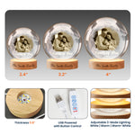 The Year We Became Family Of Three - Personalized Night Light 5