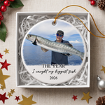 The Year With My Fishing Memories - Personalized Ornament 2
