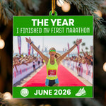 The Year With My Running Memories - Personalized Ornament 1