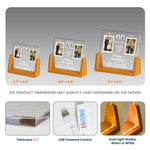 Then & Now Anniversary Couple Photo Gift For Couples - Personalized Night Light 5