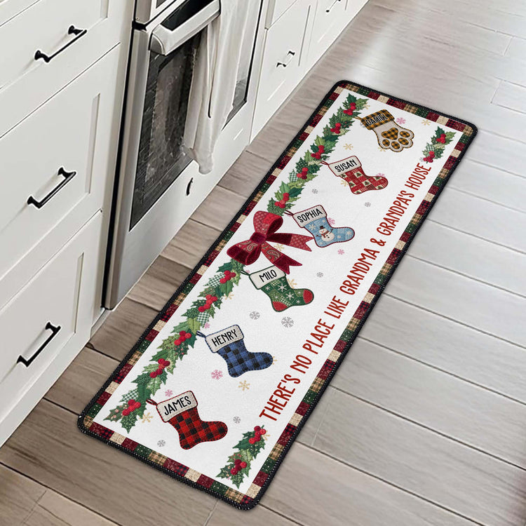There's No Place Like Grandma & Grandpa's House - Personalized Runner Rug 3