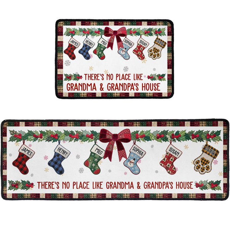 There's No Place Like Grandma & Grandpa's House - Personalized Runner Rug 4