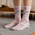 These Are My Reading Socks - Book Lovers Affirmations - Personalized Socks 3