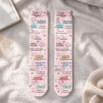 These Are My Reading Socks - Book Lovers Affirmations - Personalized Socks 5