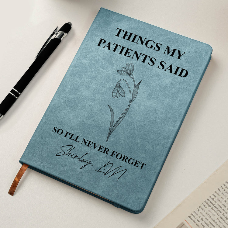 Things My Patients Said , So I'Ll Never Forget- Memory Book, Rose Hardcover, Shift Notes, Humor Gift, Rn Appreciation - Personalized Journal 2